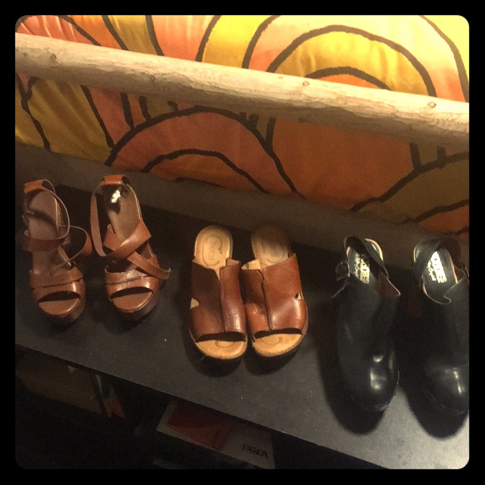 Jeffrey Campbell woodies platform clogs, 8.5 to 9